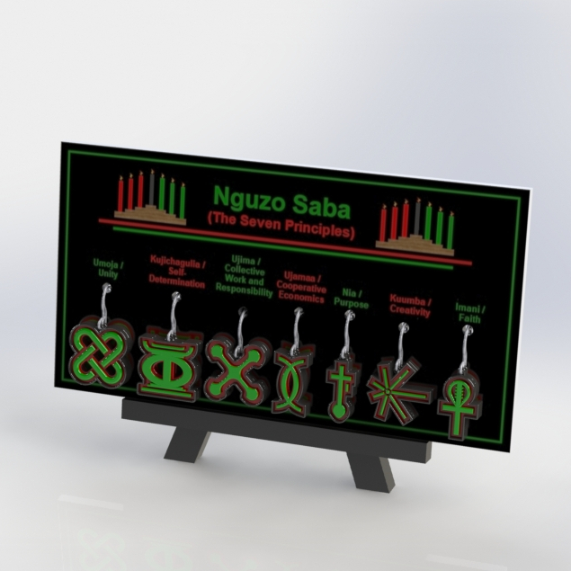 Nguzo Saba earrings set